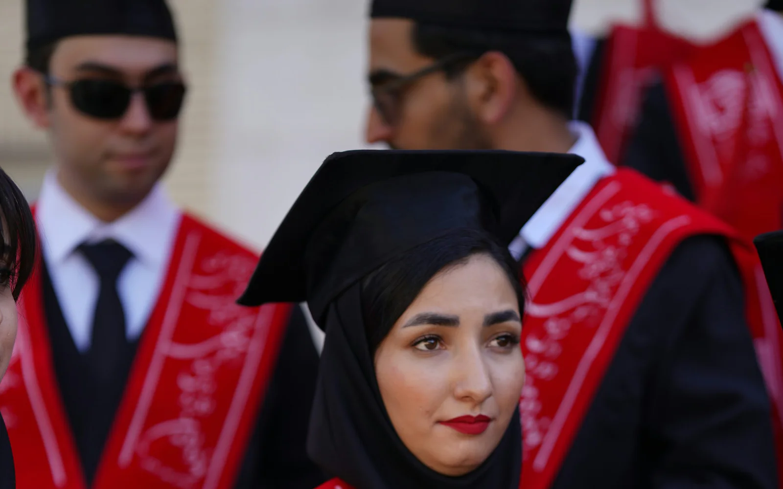 Graduates celebrating at a Canadian university