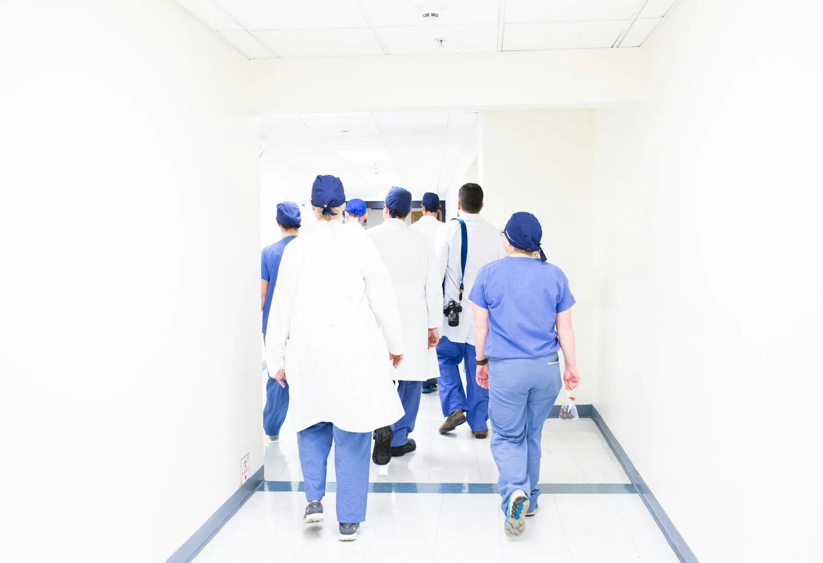 Students learning together in a healthcare classroom